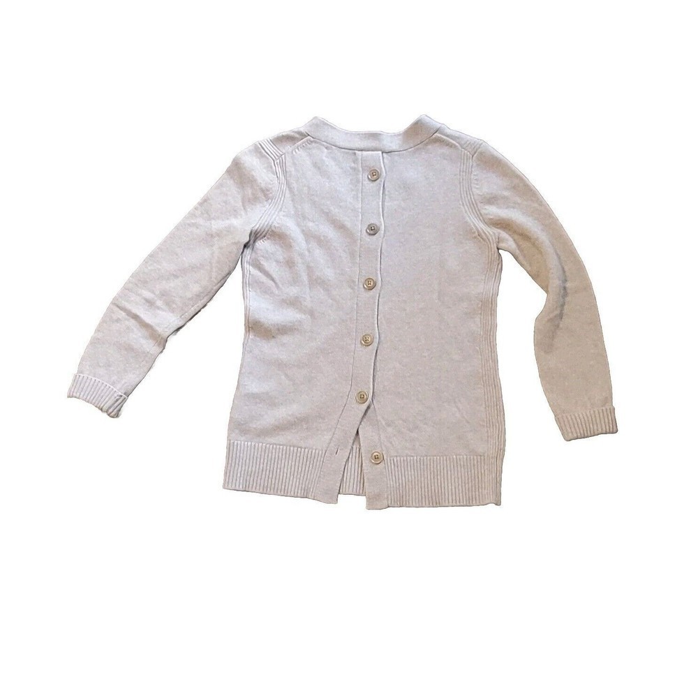 BANANA REPUBLIC Filpucci Fine Italian YarnSweater Button Back Size M Oatmeal A92